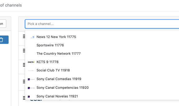 Cant add channels to Collection 2
