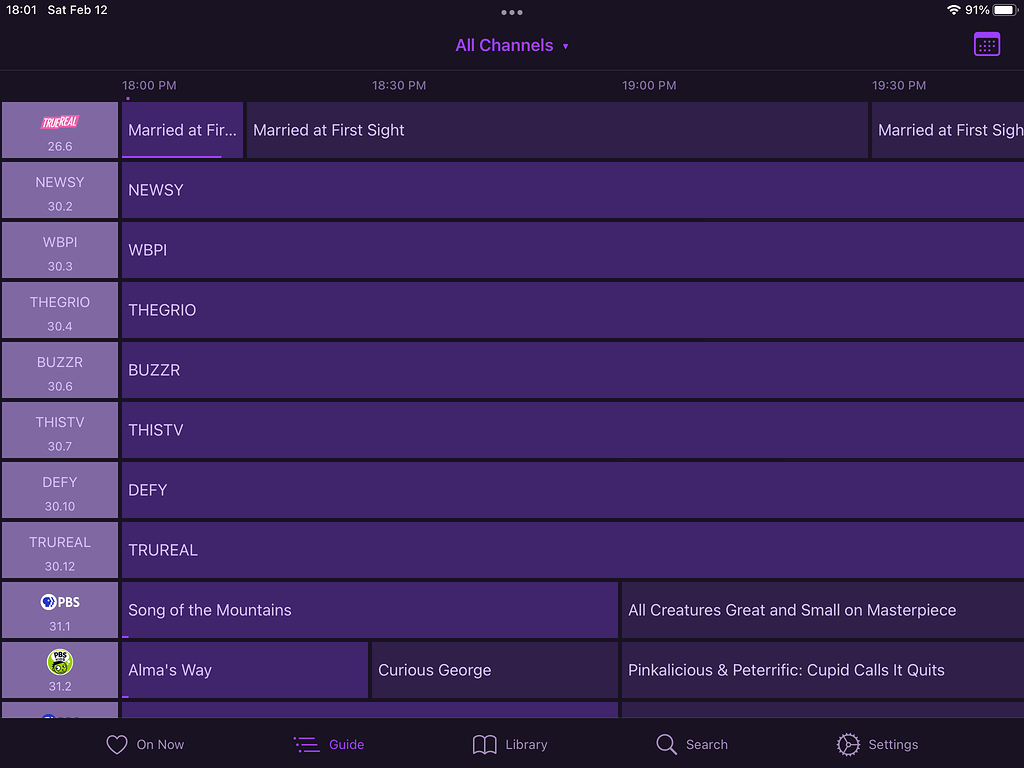 Guide on few OTA channels simply not there Channels Community