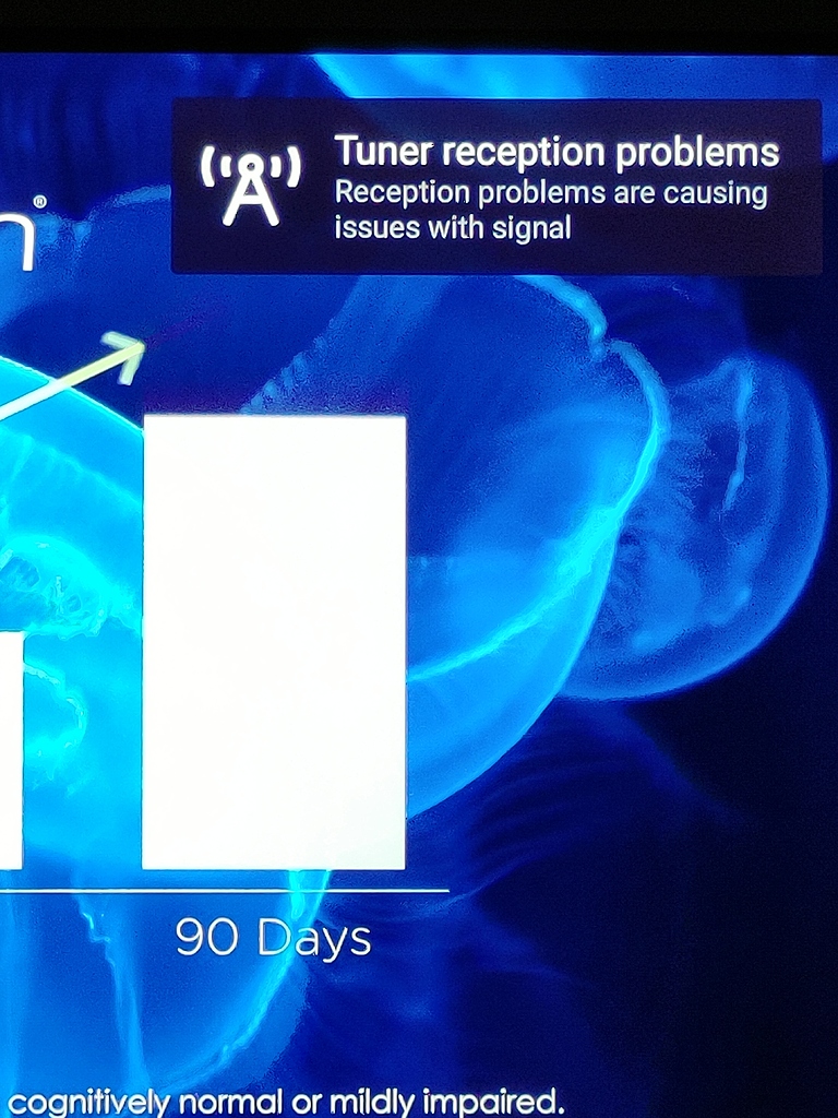 Tuner Reception Problems Popup Troubleshooting Channels Community