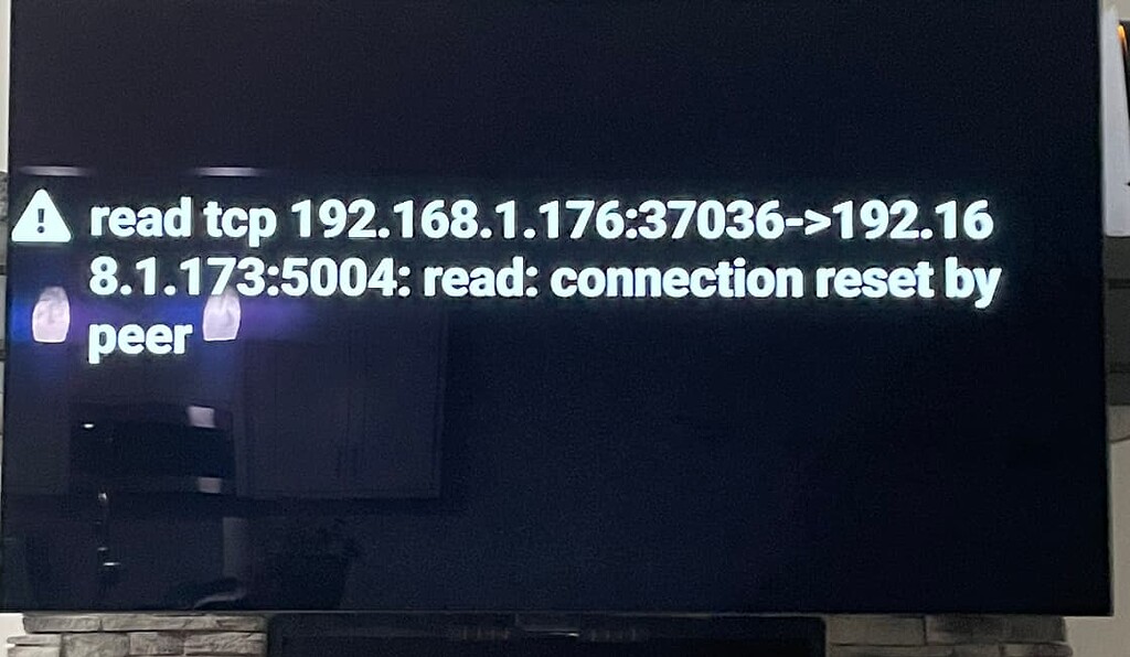 Connection reset by peer Channels Community