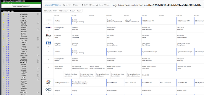 ChannelsDVR Extra channels
