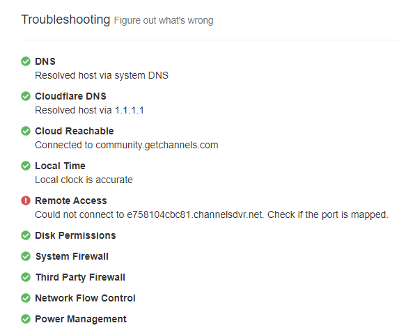 Port Forwarding Suddenly Stopped Working Channels DVR Server 